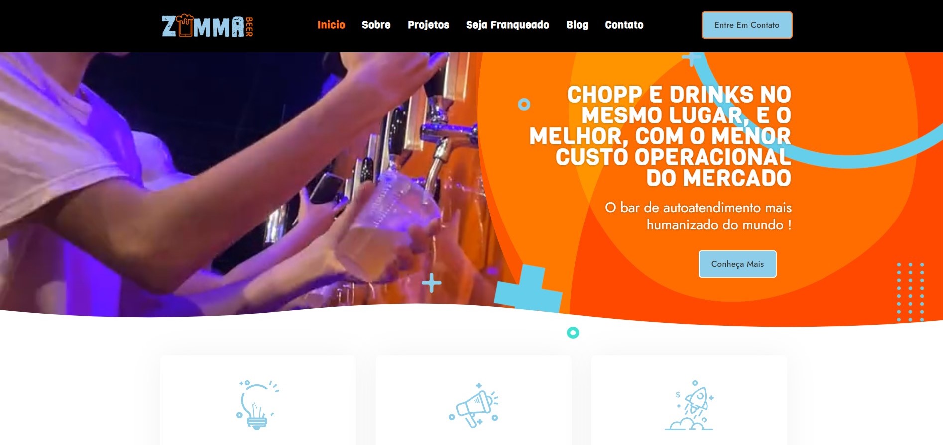 Criação de site para franqueadora