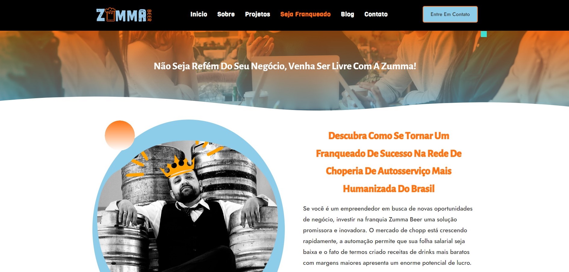 Criação de site para franqueadora